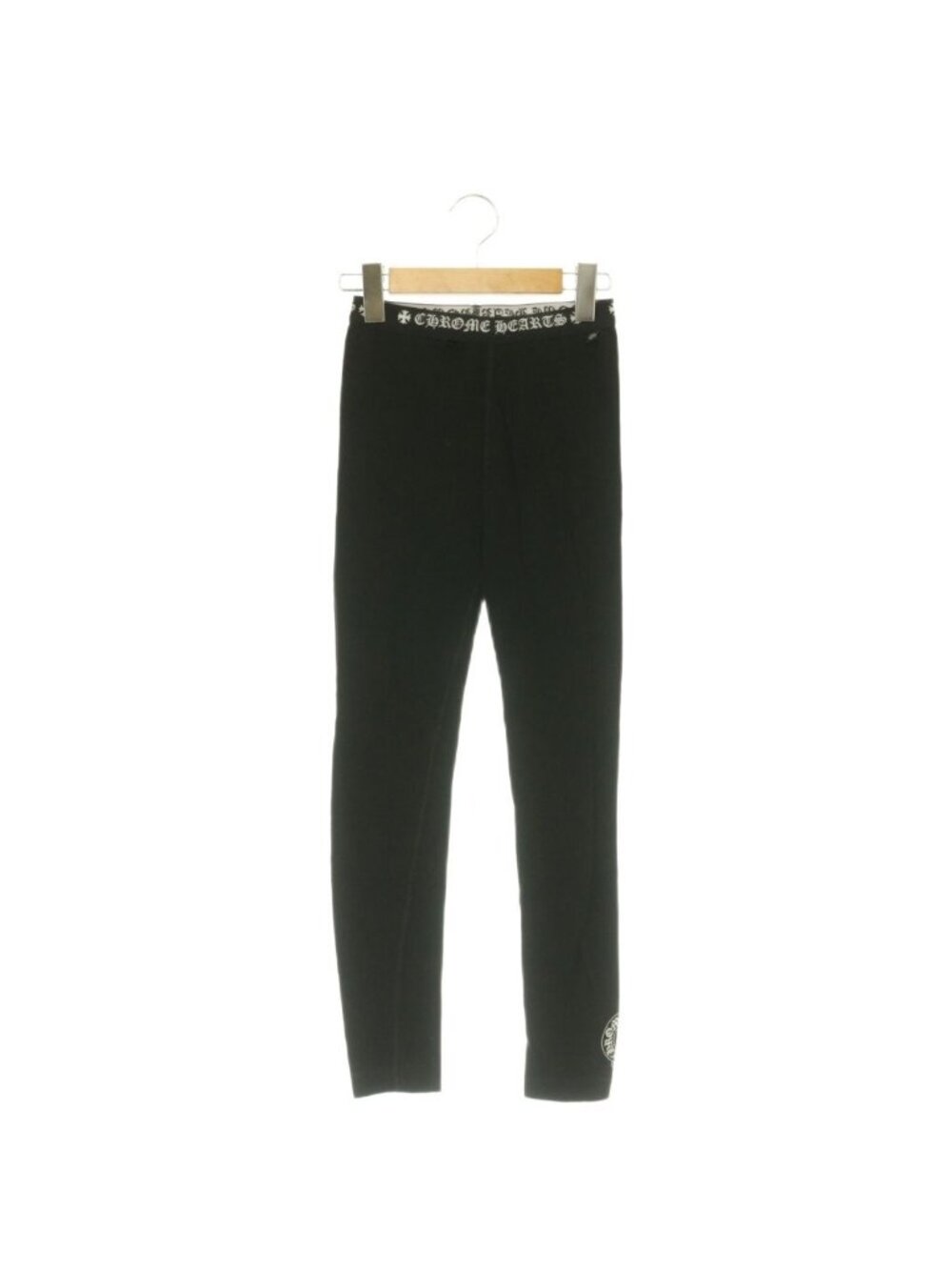 Chrome Hearts Leggings Pants Horseshoe Cross Easy Black S